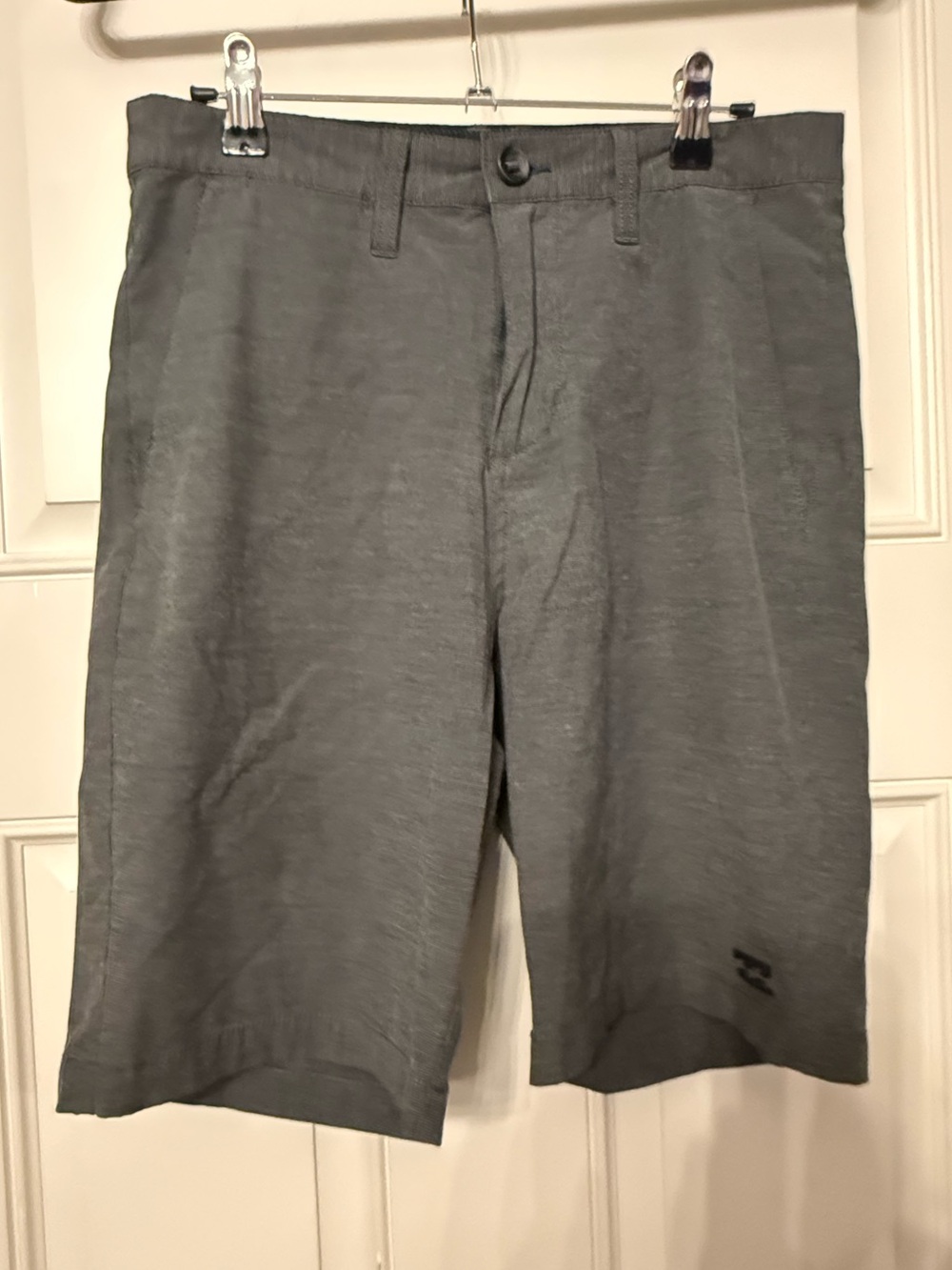 Billabong Gray Flat-Front Performance Shorts